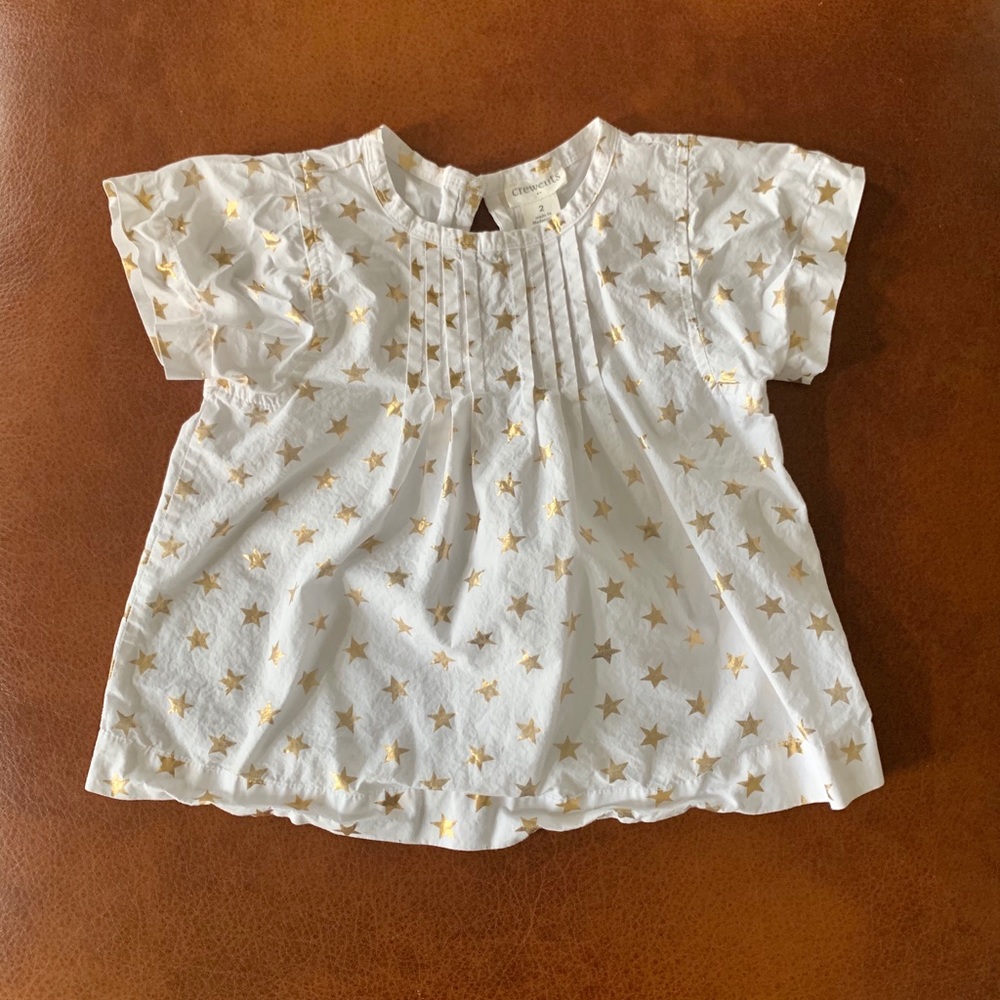 J. Crew Crewcuts 2T Gold Star Shirt